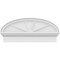 Ekena Millwork Elliptical 4 Spoke Architectural Grade PVC Combination Pediment, 32"W x 14-7/8"H x 2-3/4"P PEDPC032X150ELL04 - alternate 5